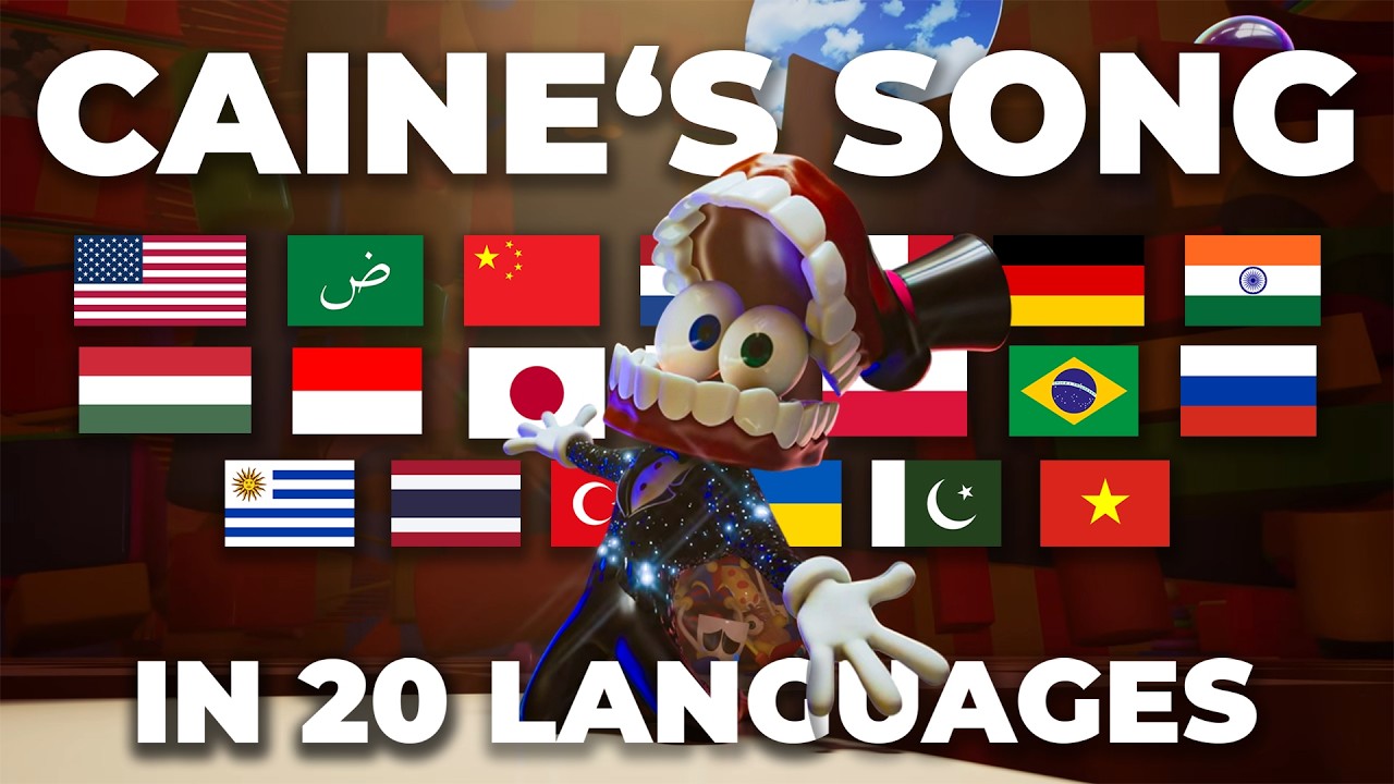 CAINE'S SONG in 20 languages | TADC Ep. 8 - The Amazing Digital Circus Multilanguage