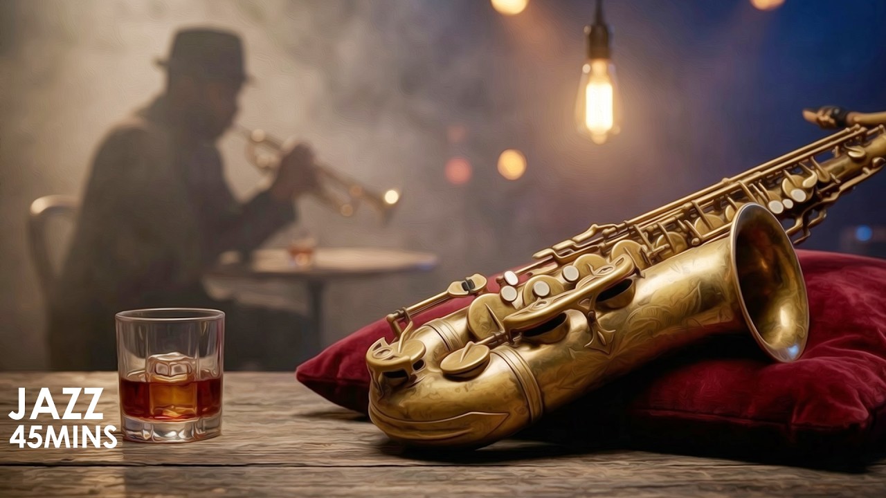 Jazz Instrumental Music for Good Mood 🌸 Spring Vintage Whiskey Jazz Night Ambience & Relaxing Music