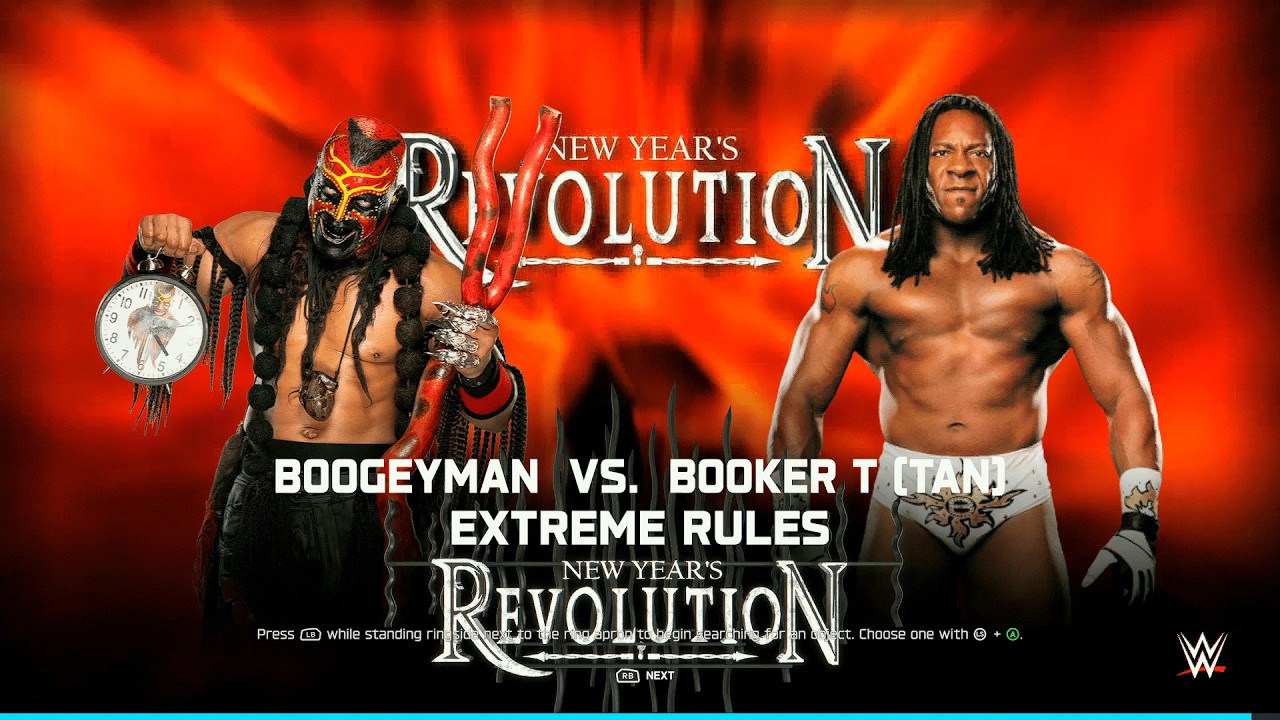 WWE 2K25 - Бугимен против Букера Ти - Экстремальные правила, Черви против Спинаруни!