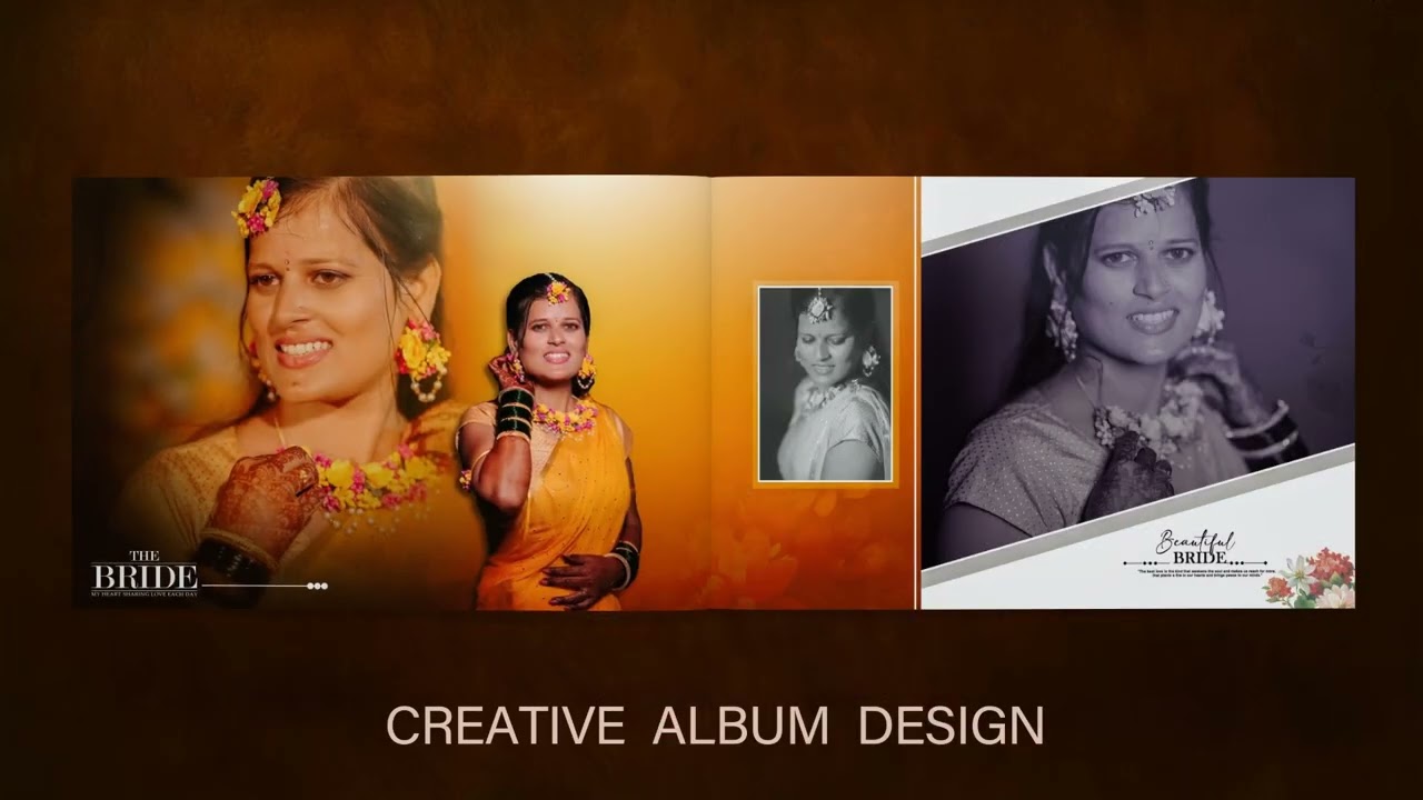 Traditional wedding design#creativedesign #wedding #albumdesign #viral #adobephoto #photography