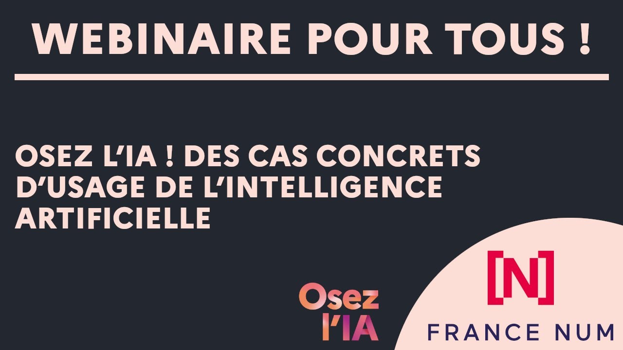 Osez l&rsquo;IA ! Des cas concrets d&rsquo;usage de l&rsquo;intelligence artificielle