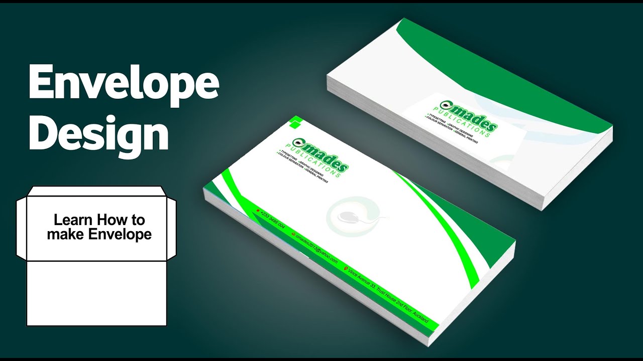 How to Customise Design on Envelope / CorelDraw Tutorials / Envelope Design