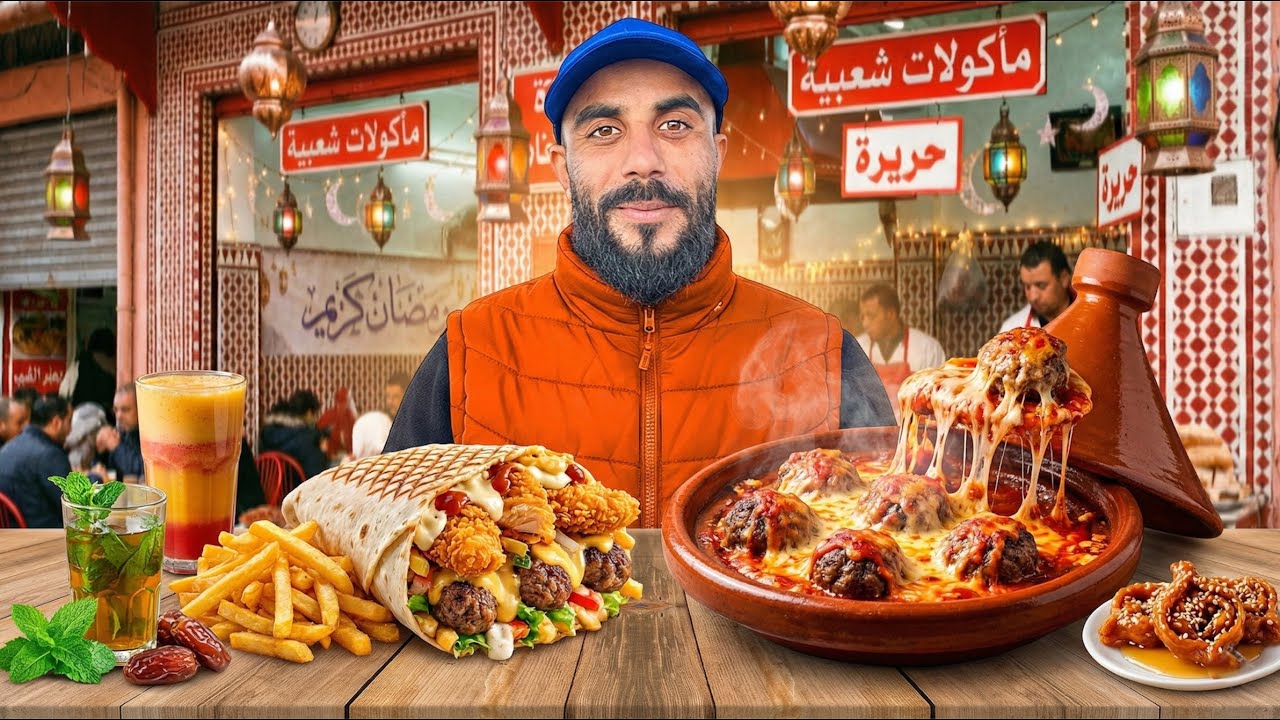 تحضيرات رمظان🌙أفظل مكان فين تفطر و تسحر بأرخص تمن 😱#streetfood 