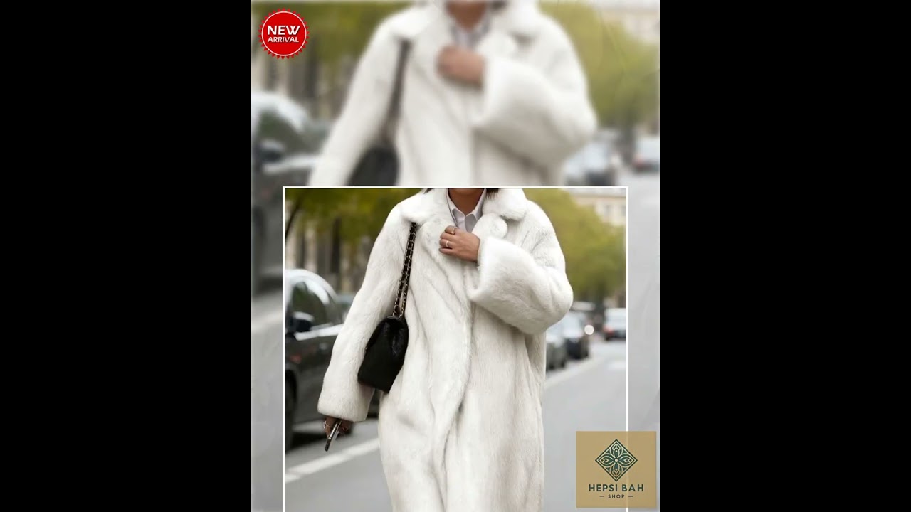 Autumn/Winter New Solid Color Loose Long Faux Fur Coat, Warm And Thick Plush Jacket For Women