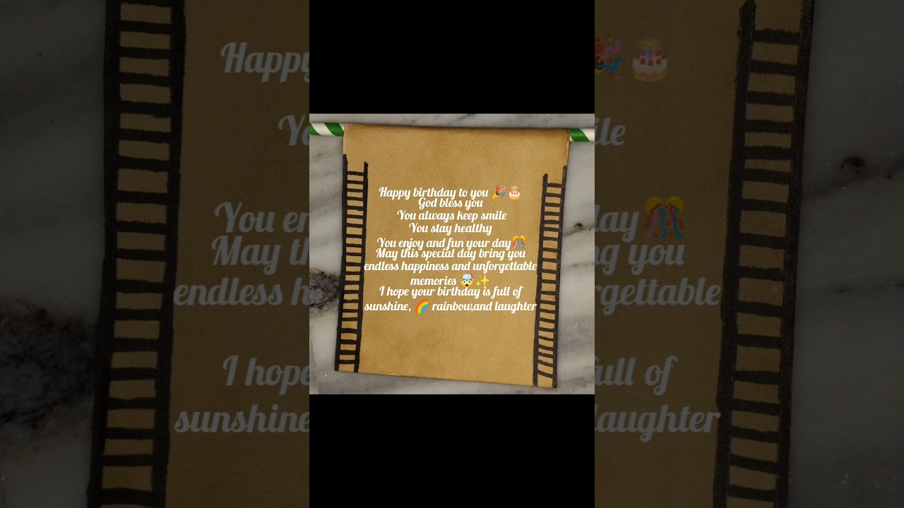Birthday wishes card 🎉 
