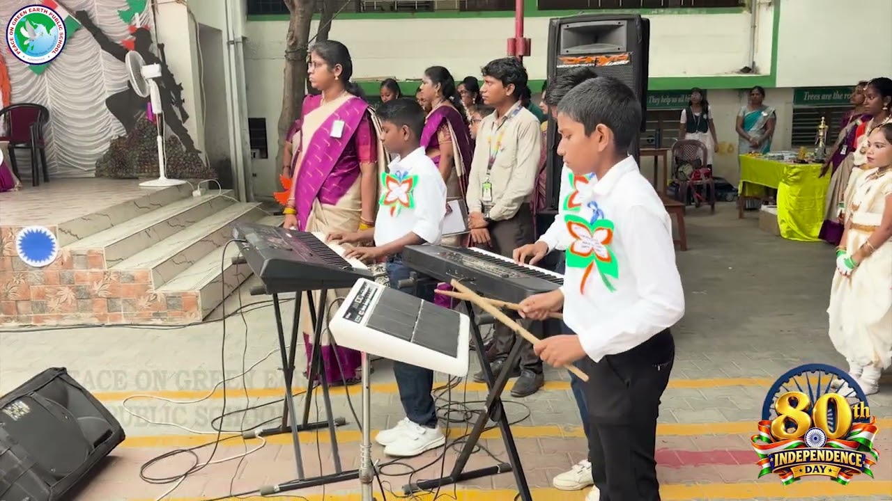 MULTILINGUAL PATRIOTIC MEDLEY | 80th Independence Day Celebration | PGEPS CBSE SCHOOL - KUNDRATHUR