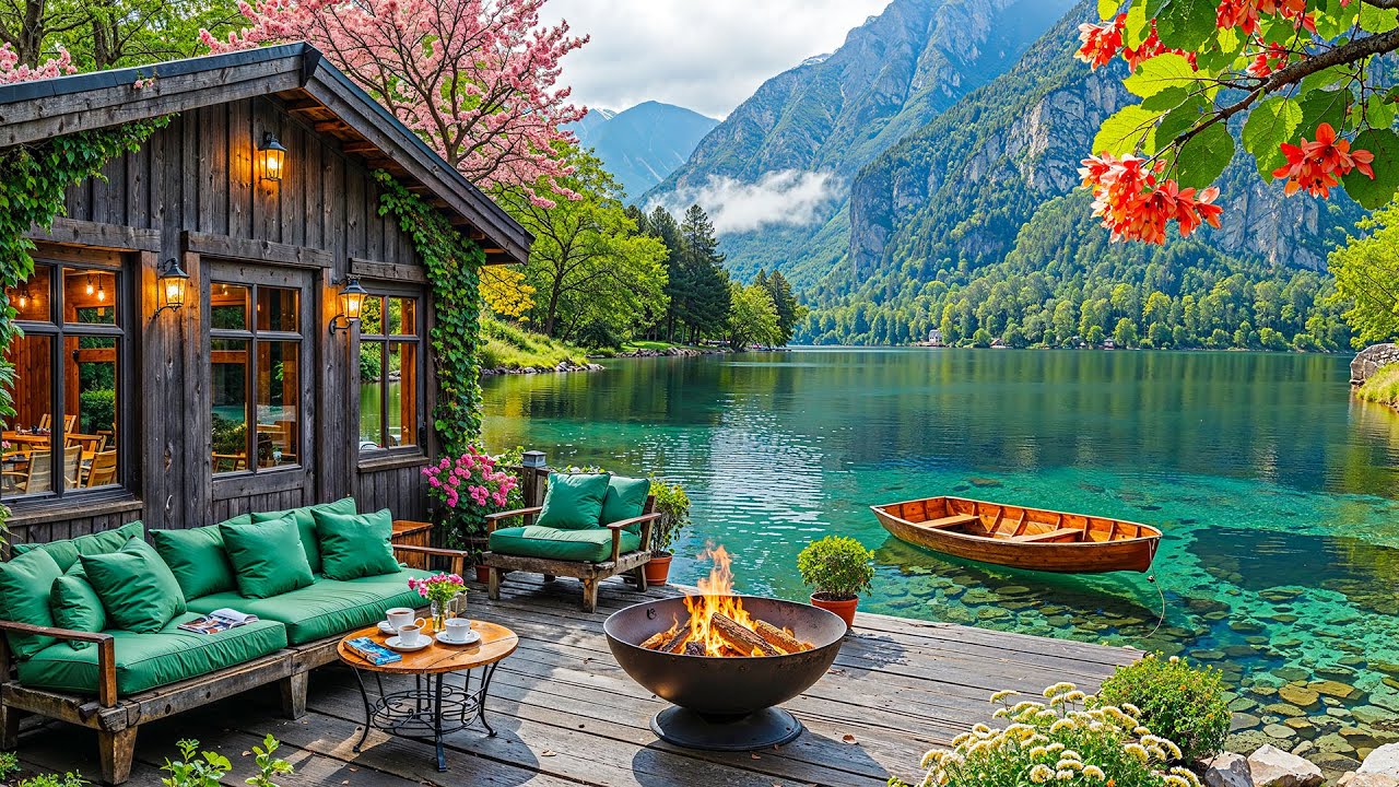 Спокойный весенний джаз у воды | Нежная джазовая музыка, которая снимет стресс и вернет разум в р...