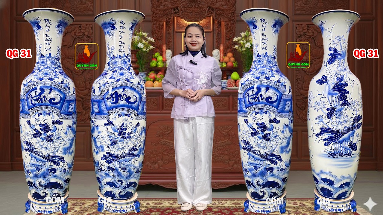Tích Thủy Sinh Tài Cùng Lộc Bình Phúc Đức Bát Tràng: Gia Môn Hưng Vượng, Sung Túc Trọn Đời