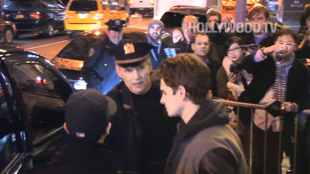 Andrew Garfield & Philip Seymour Hoffman attend Death Of A Salesman at the ETHEL BARRYMORE THEATRE