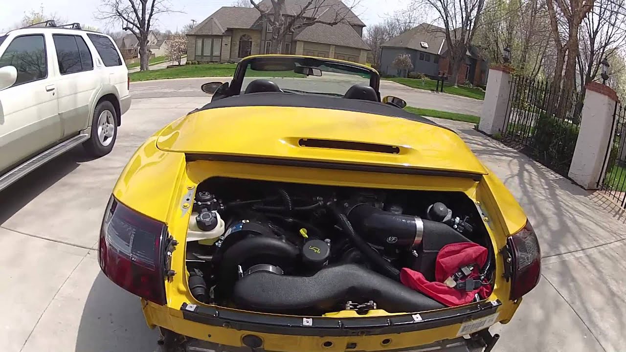 Supercharged Porsche Carrera 996 First Engine Start