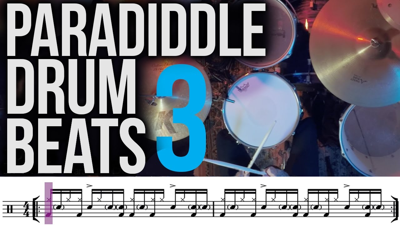 Paradiddle Drum Beats - 3 Killer Grooves (PART 1)