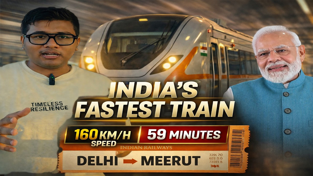 India&rsquo;s Fastest Train 🚄 Namo Bharat RRTS | 160 km/h Speed & 59 Min Delhi&ndash;Meerut Journey