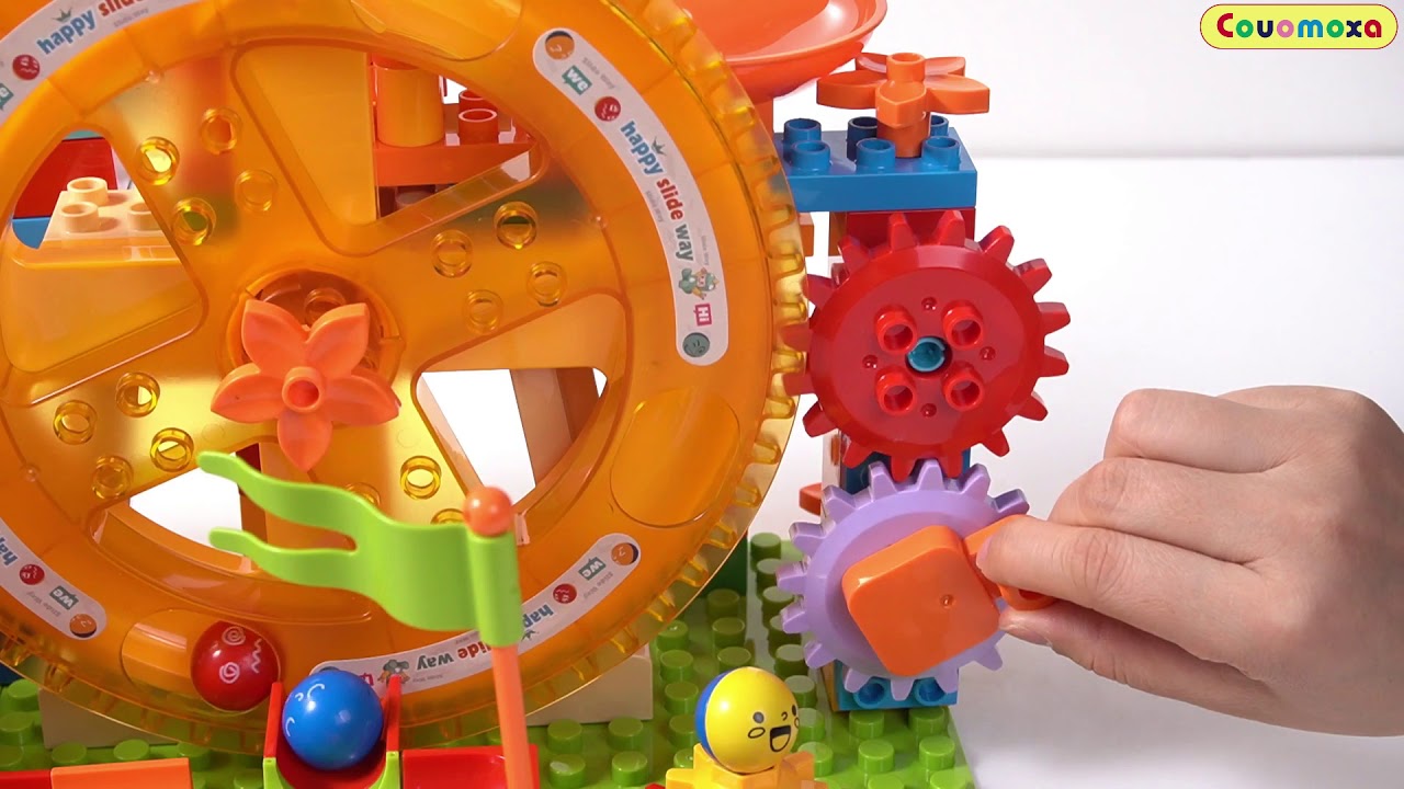 Lego Duplo STEM Marble Run Building Block Set (waterwheel Piano Roller Coaster)Unique Innovate Gift