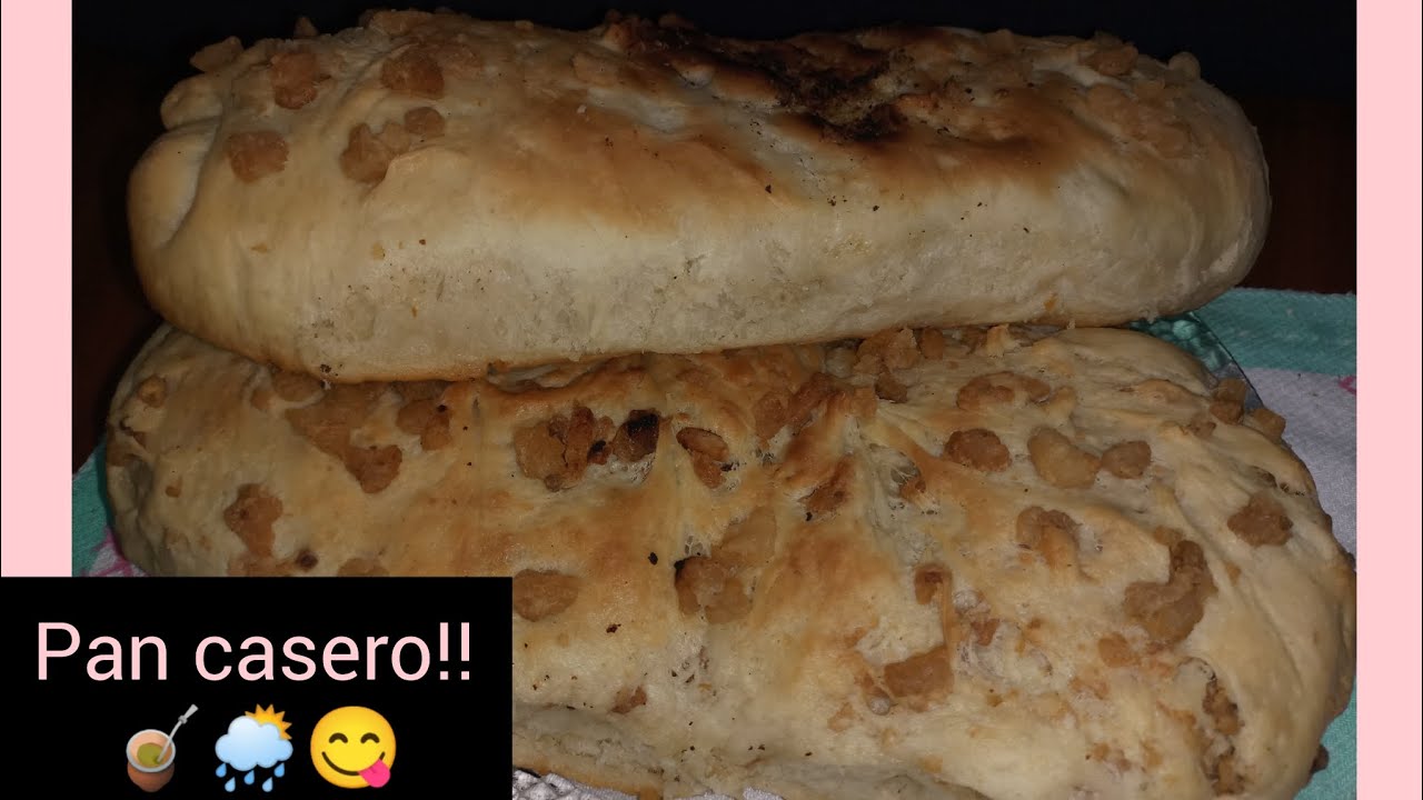 cómo hacer pan casero con chicharrón😋🧉