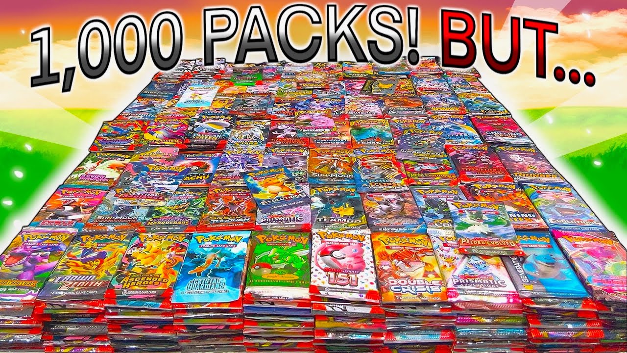 1,000 PACKS, BUT The Video Ends If I Pull The BEST Pokemon Card (10,000 Subscriber Special!)