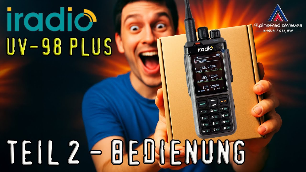 iradio UV-98 Plus (Radtel RT-880) Teil 2 - Bedienung (deutsch / german)