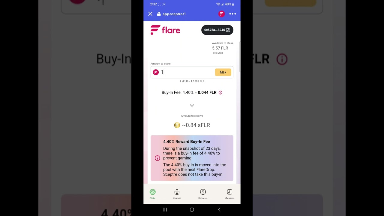 Sceptre #1 STAKE YOUR FLR - LEARN DEFI ON FLARE NETWORK