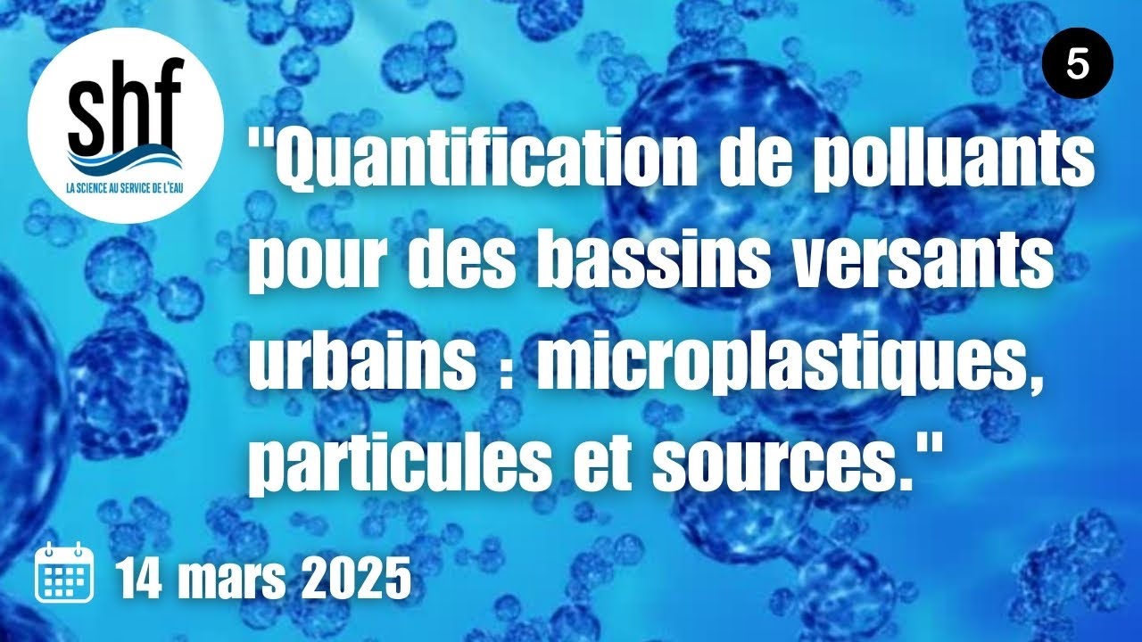 Quantification de polluants pr des bassins versants urbains : microplastiques, particules et sources