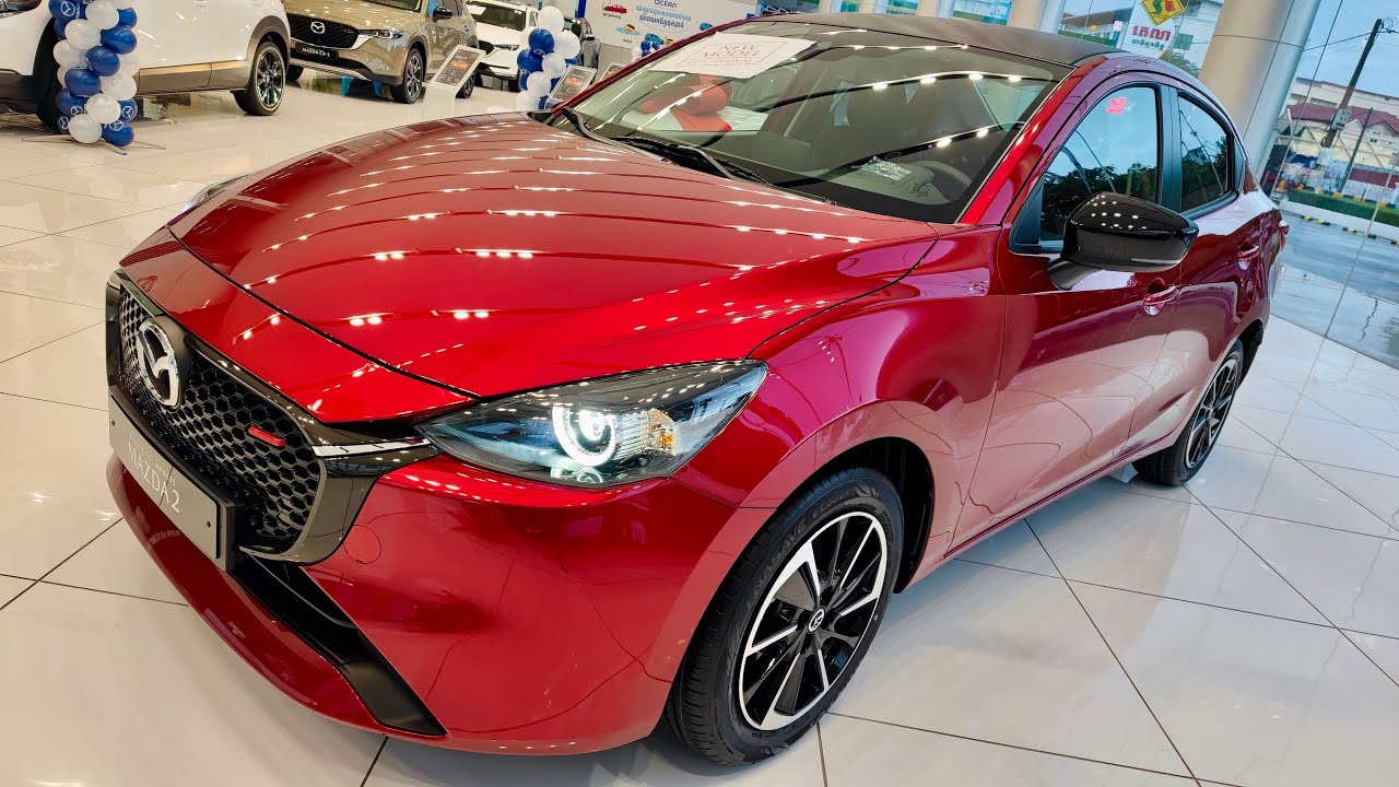 First Look ! 2024 MAZDA 2 - Sport Edition | Soul Red Crystal Metallic Color