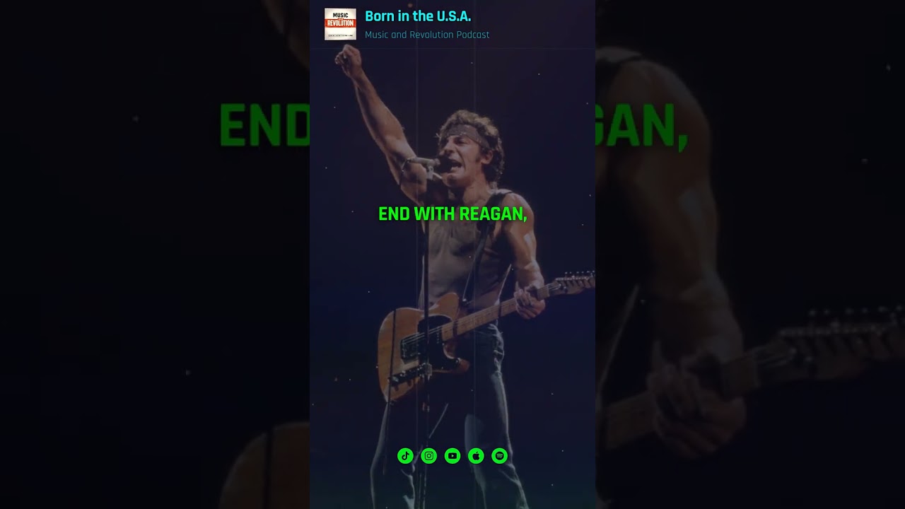 In 1984, Ronald Reagan praised Bruce Springsteen on the campaign trail as a symbol of hope #theboss