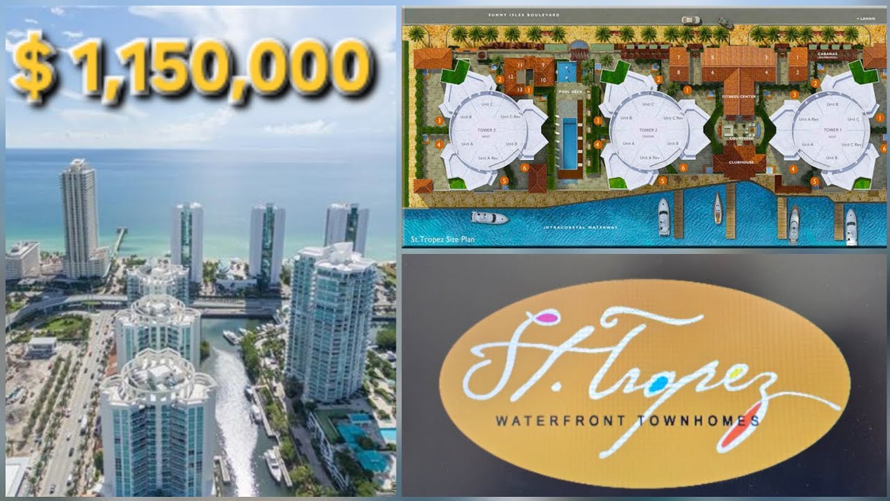 ST TROPEZ- 2,797 SF-4 BEDS + 4 BATHS-200 SUNNY ISLES BEACH BLVD TH 205- 33160- FOR SALE $ 1,150,000