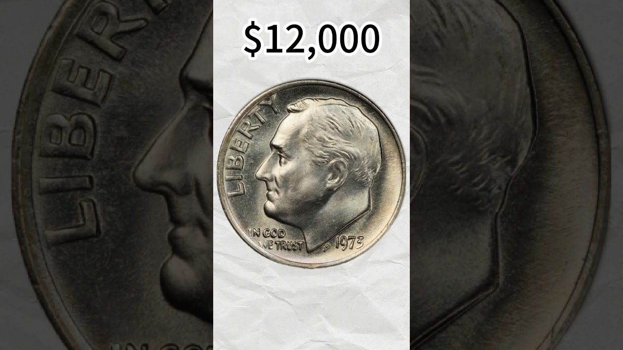 ¡Este dime de 1973 sin marca vale miles de dólares