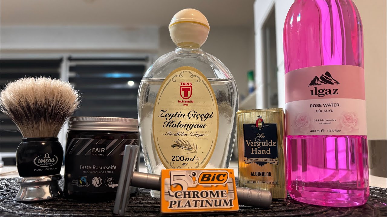 K&ouml;p&uuml;rmeyen Sabun Deneyimi 😅 | Henson Clone & BIC Chrome Platinum ile Klasik Tıraş 🪒