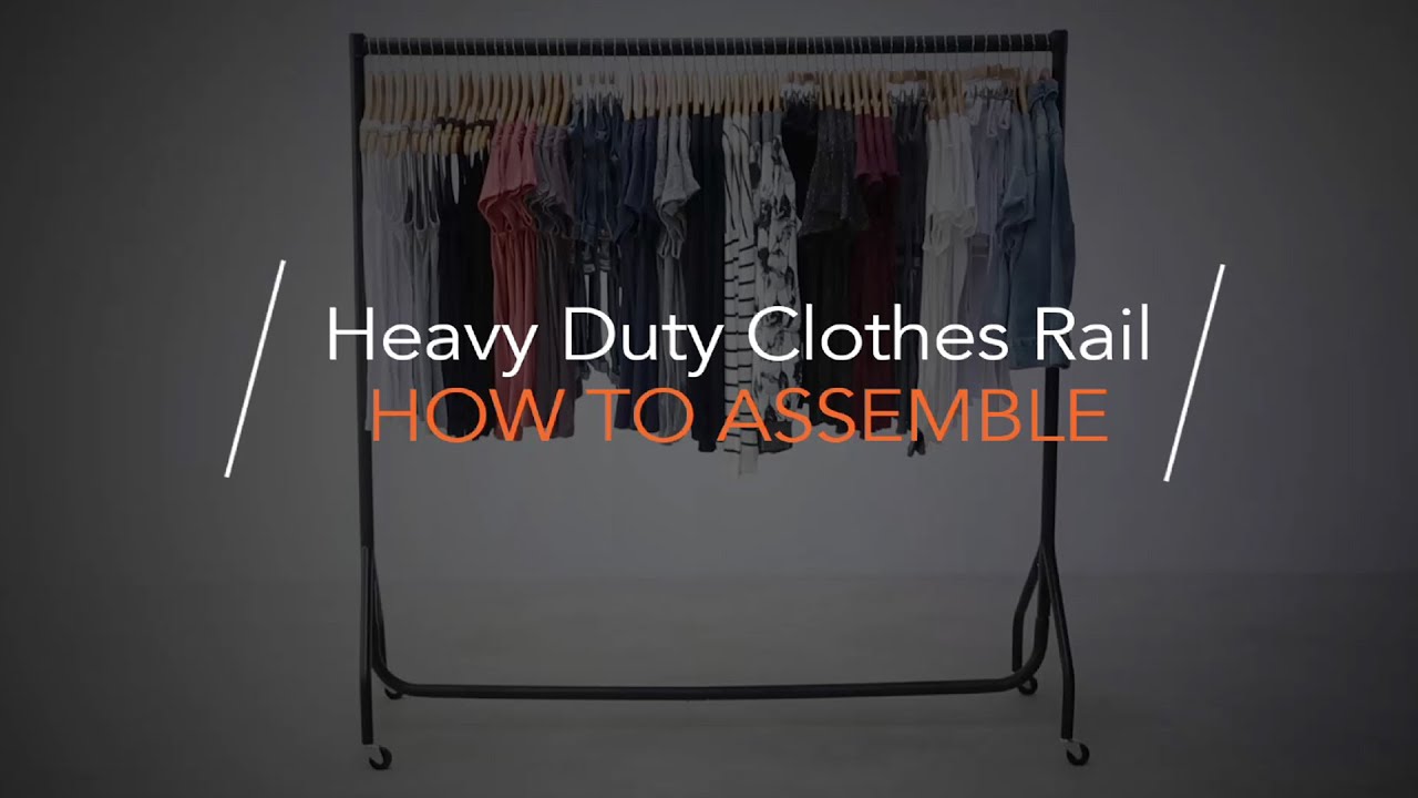 Heavy Duty Clothes Rail - How to Assemble