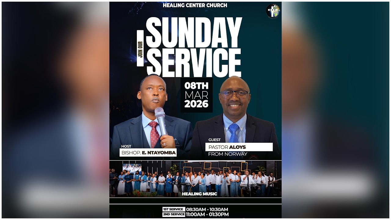 SUNDAY SERVICE WITH BISHOP E. NTAYOMBA & APOSTLE ALOYS ON 08TH.MAR.2026