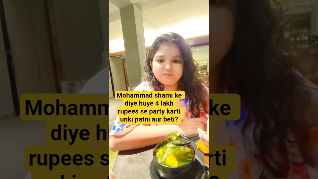 Mohammad shami wife hasin jahan with daughter in restaurant