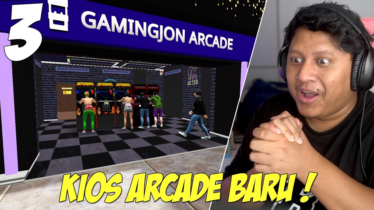 BUKA KIOS ARCADE BARU SEMUA PADA SUKA! - Mall Simulator Part 3