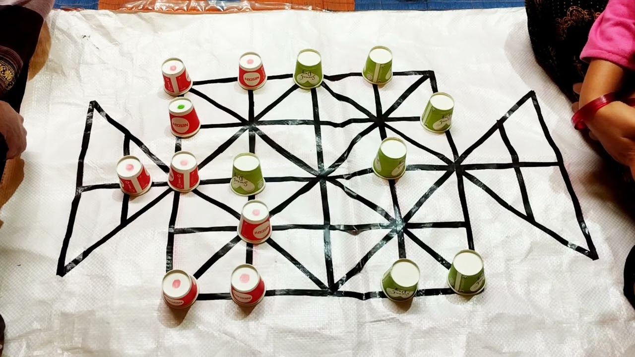 Bead 16gameplay how to play sholo guti game AR 2players mind set 