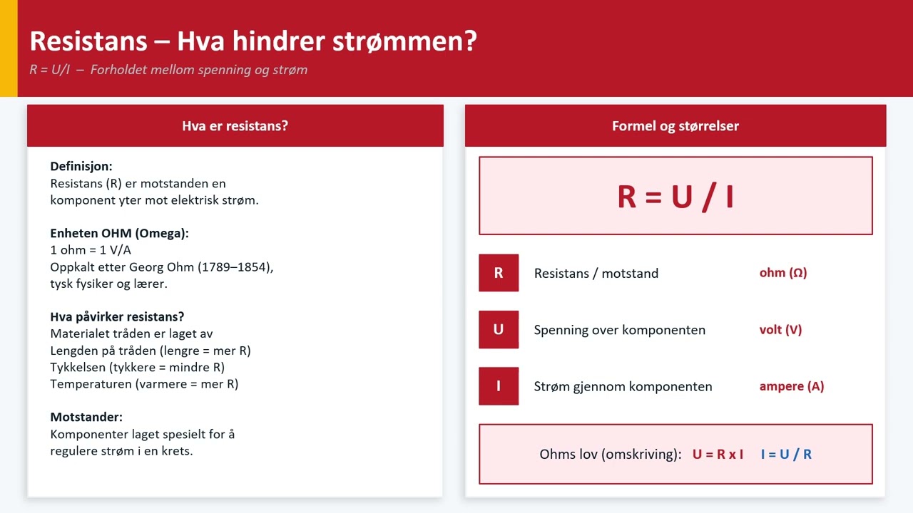 Kap10B Spenning Resistans