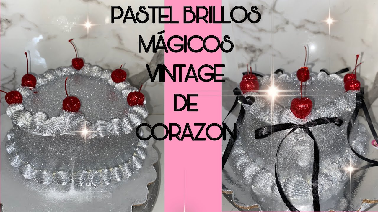 PASTEL BRILLOS MAGICO Vintage de corazón