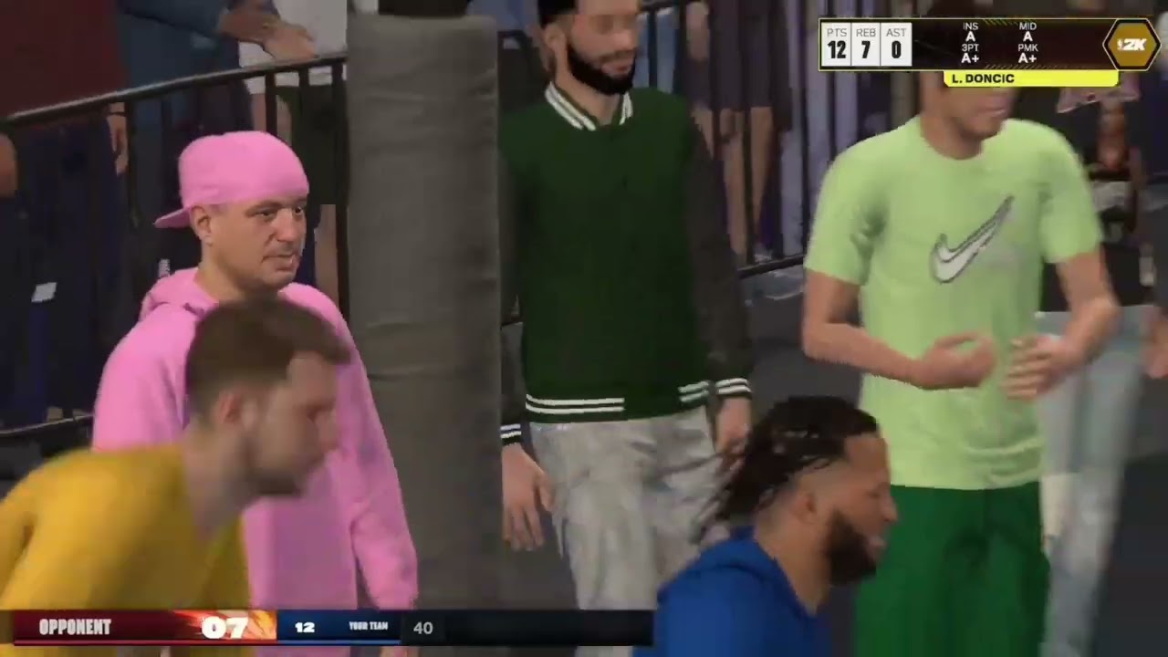 NBA 2k26 Blacktop 1v1 Luka Dončić vs Jalen Brunson on pro Difficulty