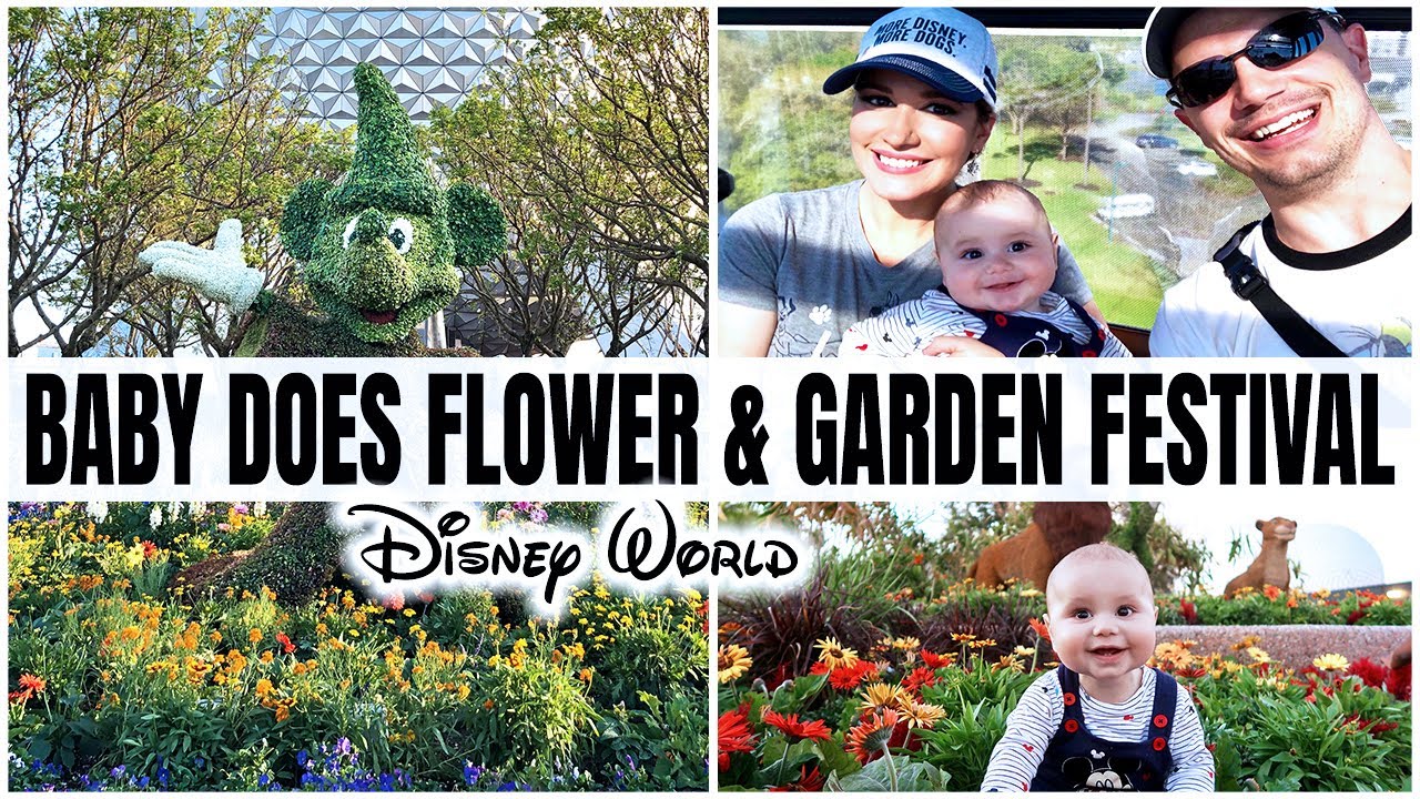 BABY'S FIRST DISNEY WORLD VISIT! Exploring Epcot's Flower And Garden Festival | Vlog 2021