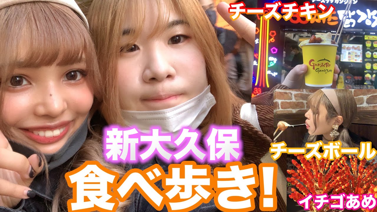 【新大久保】momohahaちゃんと食べ歩きの旅をしたら食レポが絶望的だった