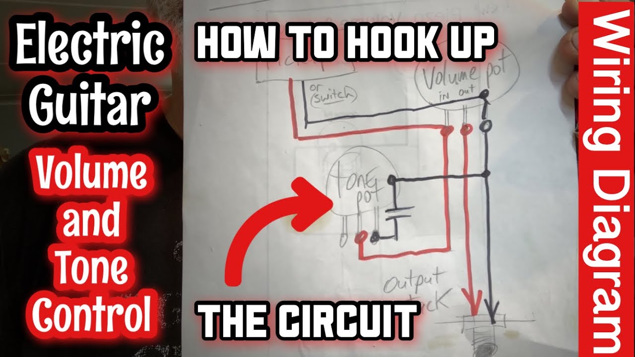 Volume and Tone Control for Electric Guitar -  Wiring Diagram - "How to Connect" 🤓