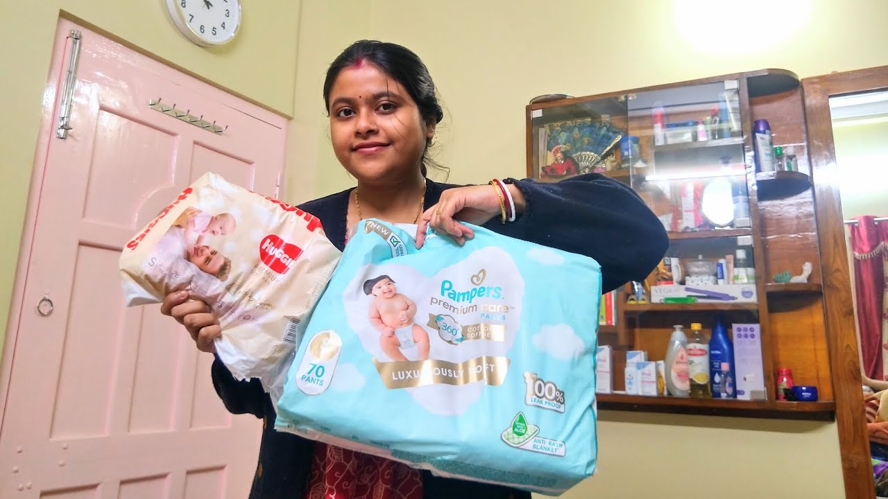 Pampers Premium Care Vs Huggies Premium Soft Pants || 100% Honest Review || In Bengali || New Mom