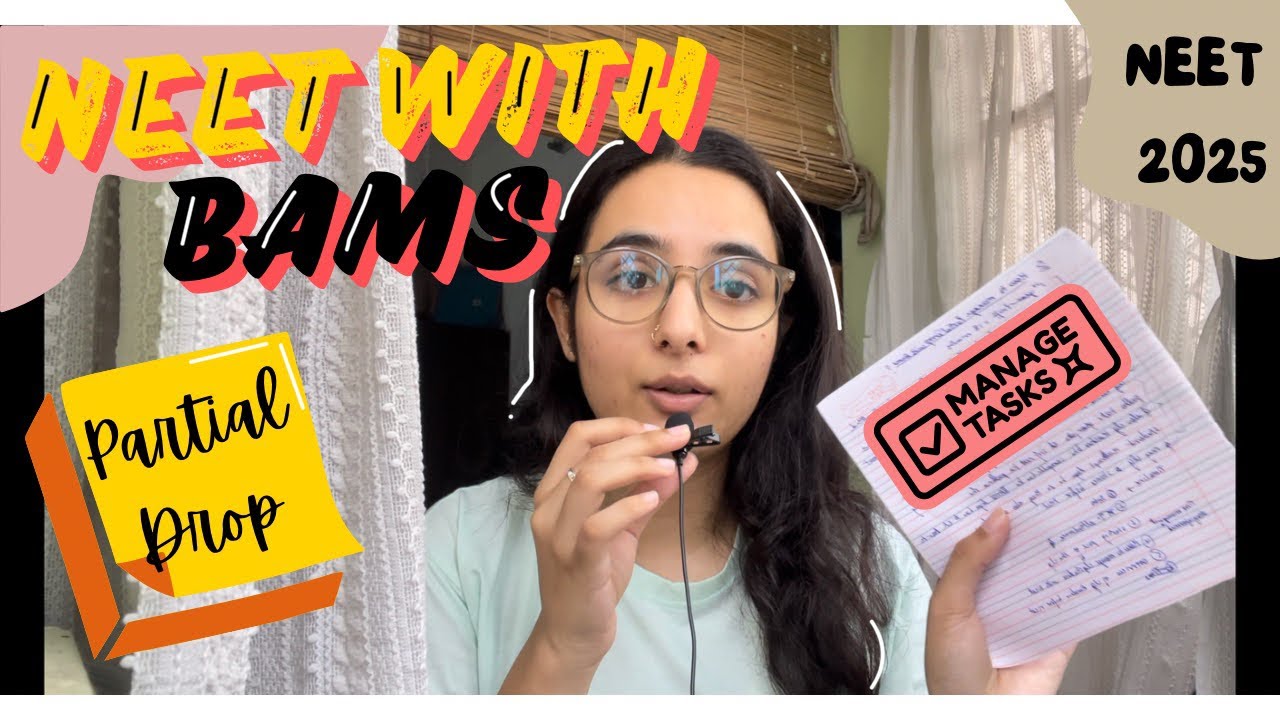 How To Manage NEET with BAMS🧠Partial Drop Startegy🩻#neet#bams#mbbs#nta#strategy#drop#study#trending
