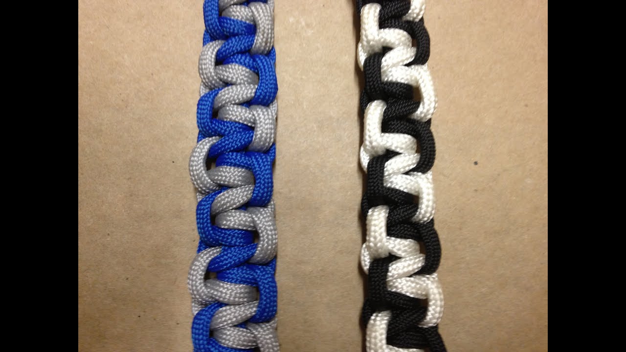 How to make a Lightning Bolt Paracord Bracelet (Reversible design - 2 in 1)