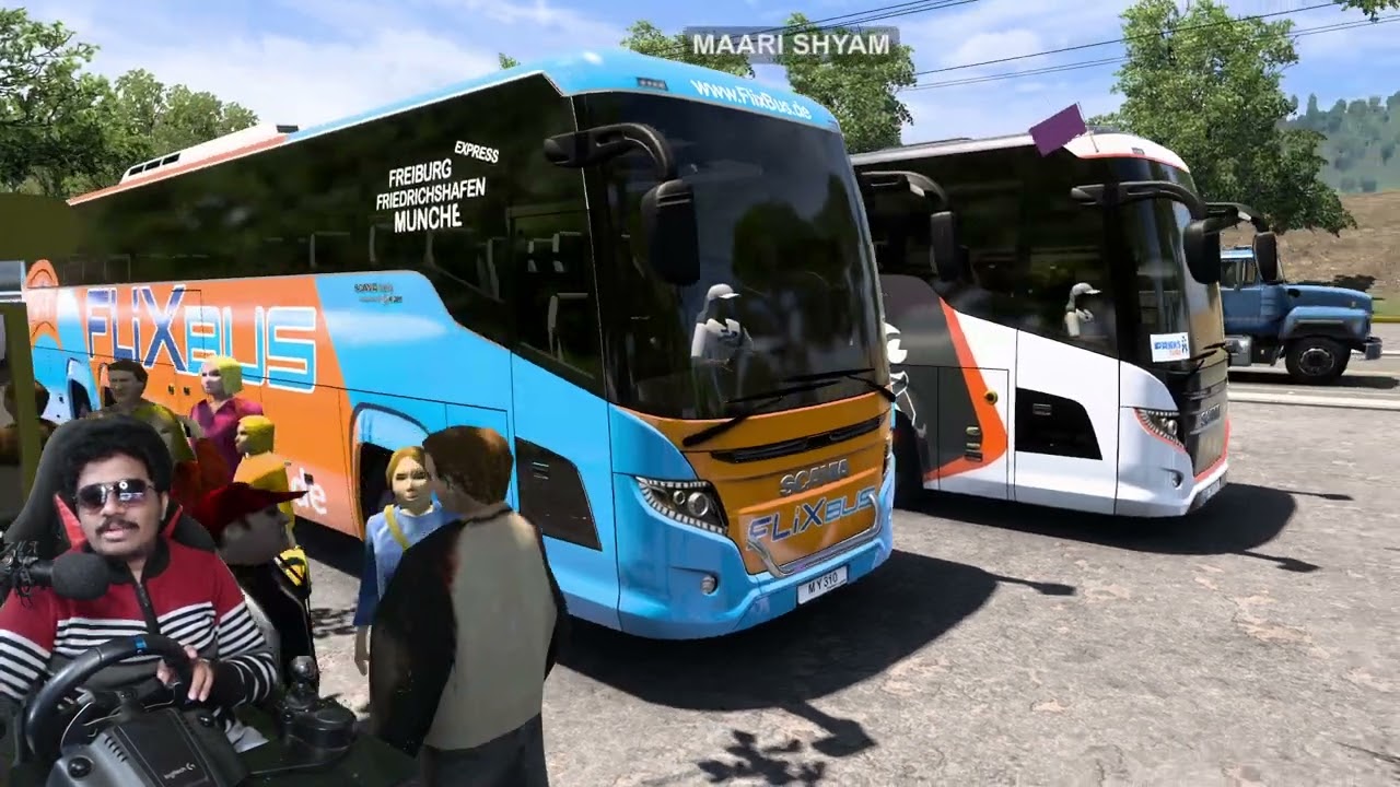 Free Bus and Map Mod in American Truck Simulator Realistic Gameplay V1.49 | Logitech G29