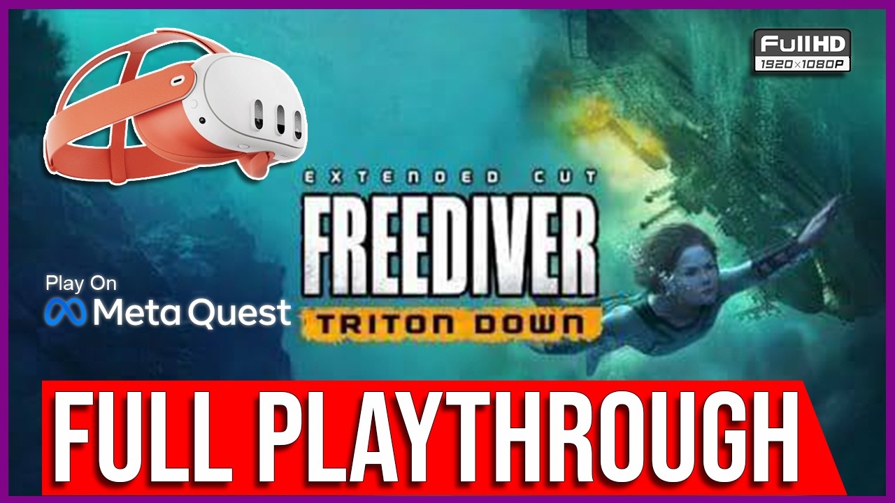 FREEDIVER TRITON DOWN | full GAMETROUGH | Meta Oculus Quest 2 gameplay | NO COMMENTARY