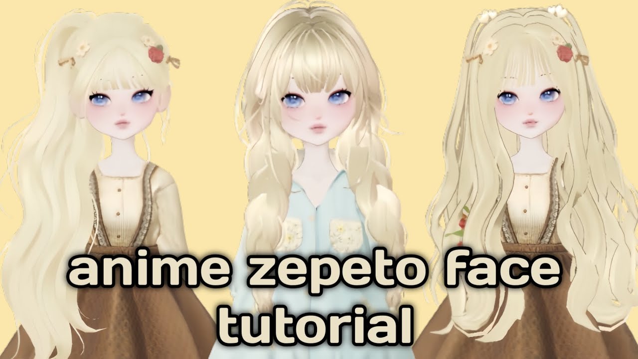 anime zepeto face tutorial /anime girl