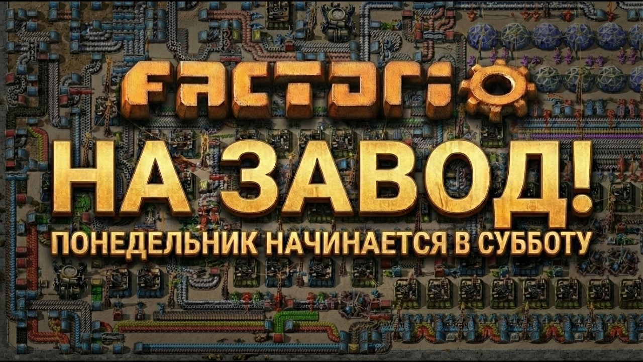 НА ЗАВОД! Понедельник начинается в субботу когда играешь в Factorio