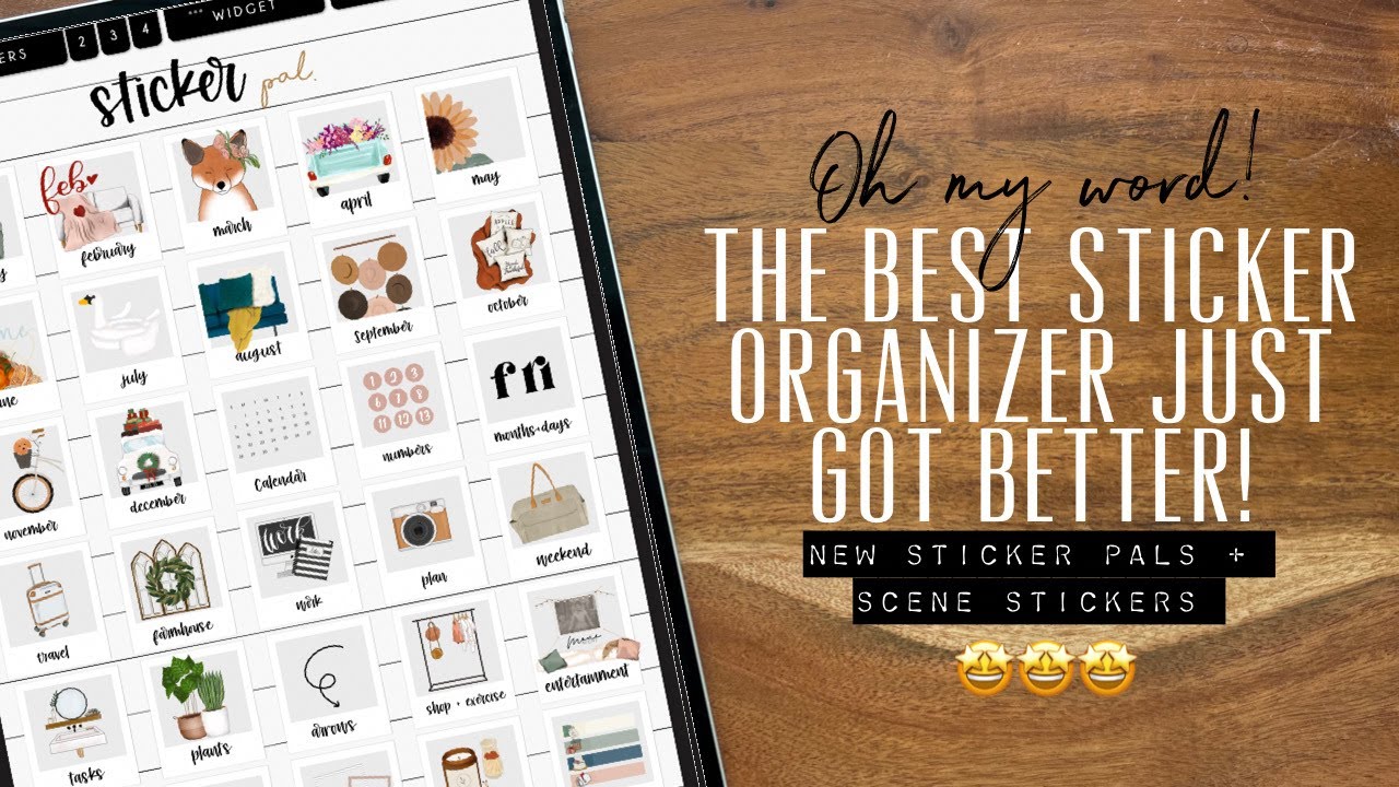 The BEST sticker and Widgets ORGANIZER!! And gorgeous FALL scene stickers 🎉😍