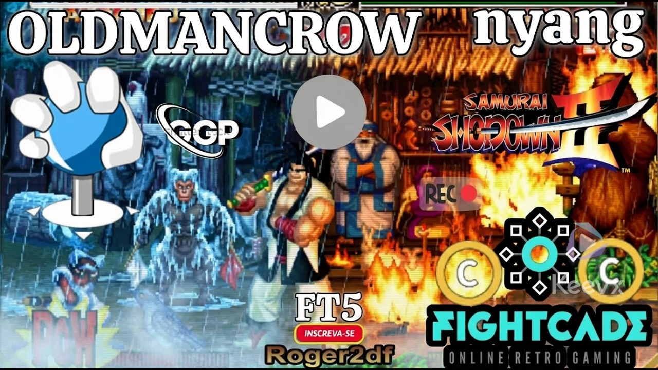 Samurai Shodown II✅RANK((C))OLDMANCROW🆚nyang((c))-FT5-Fightcade2▶️ONLINE🔴LUTA🥉TENSA TOP!!!🕹️