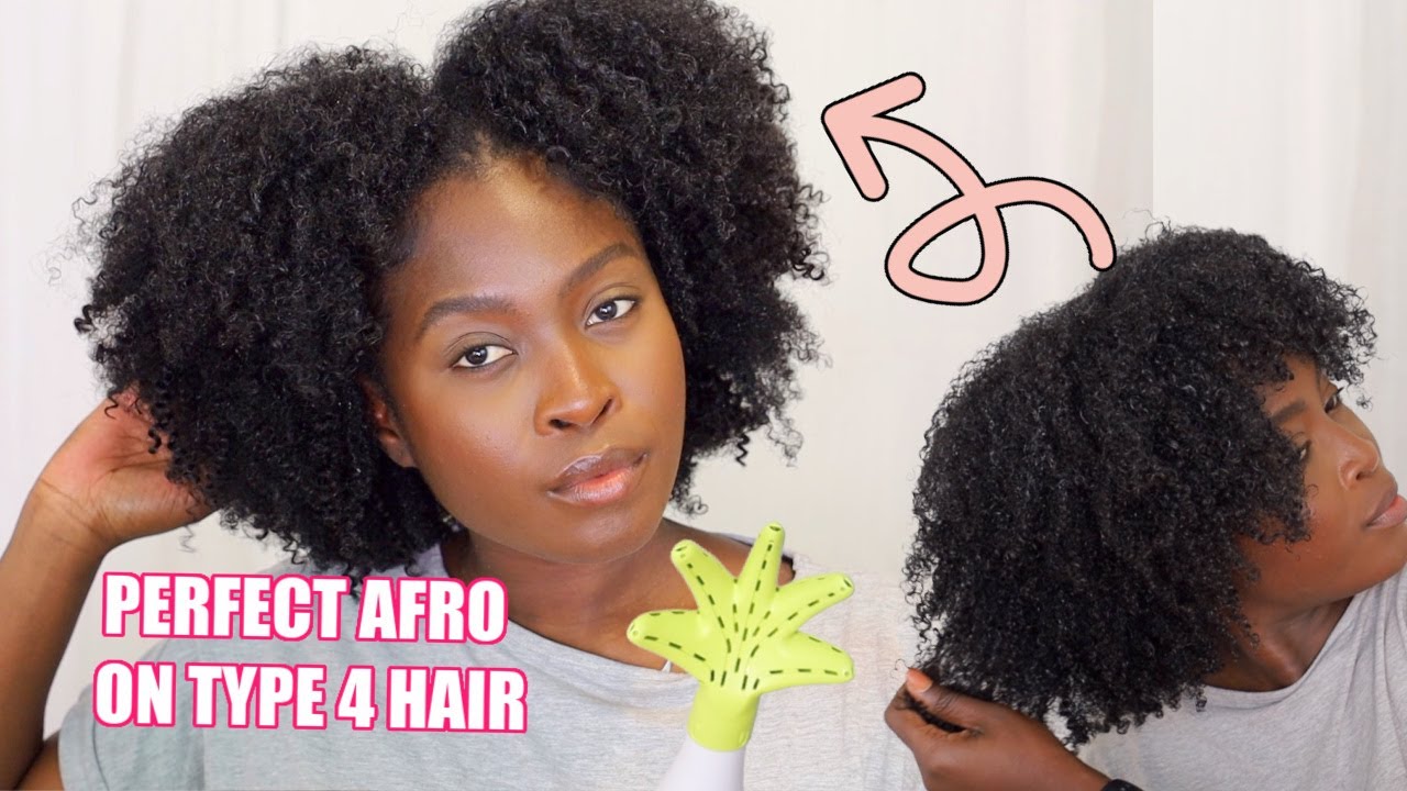 BEST METHOD FOR DEFINED AFRO ON TYPE 4 HAIR || MY SIGNATURE FRO