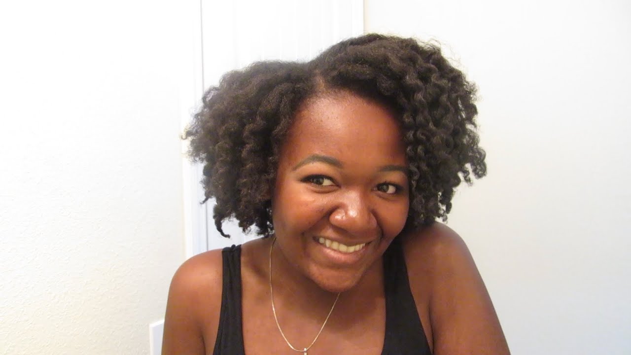 Flat Twist Out on Blow Dried Natural Hair