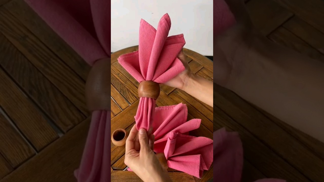 Napkin folding design | How to fold napkin art | 